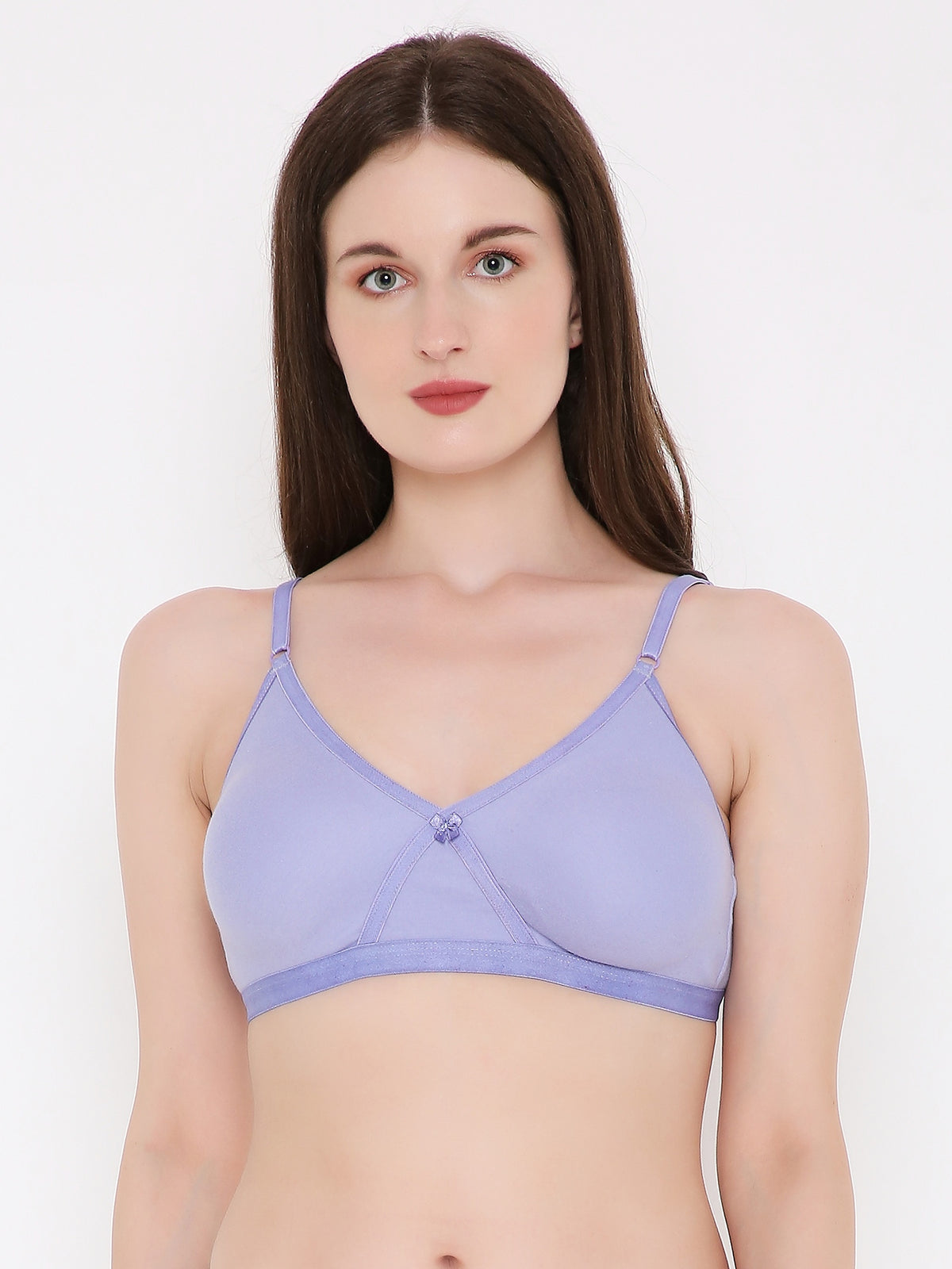 Berry's Intimatess Lavender Criss Cross Comfort T-Shirt Bra - Seamless, Non-Padded, Non-Wired.