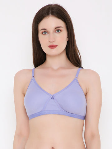 Berry's Intimatess Lavender Criss Cross Comfort T-Shirt Bra - Seamless, Non-Padded, Non-Wired.