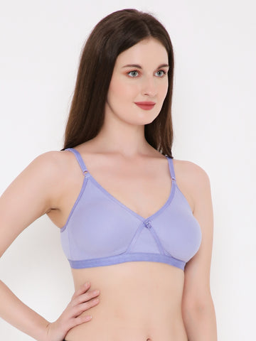 Berry's Intimatess Lavender Criss Cross Comfort T-Shirt Bra - Seamless, Non-Padded, Non-Wired.