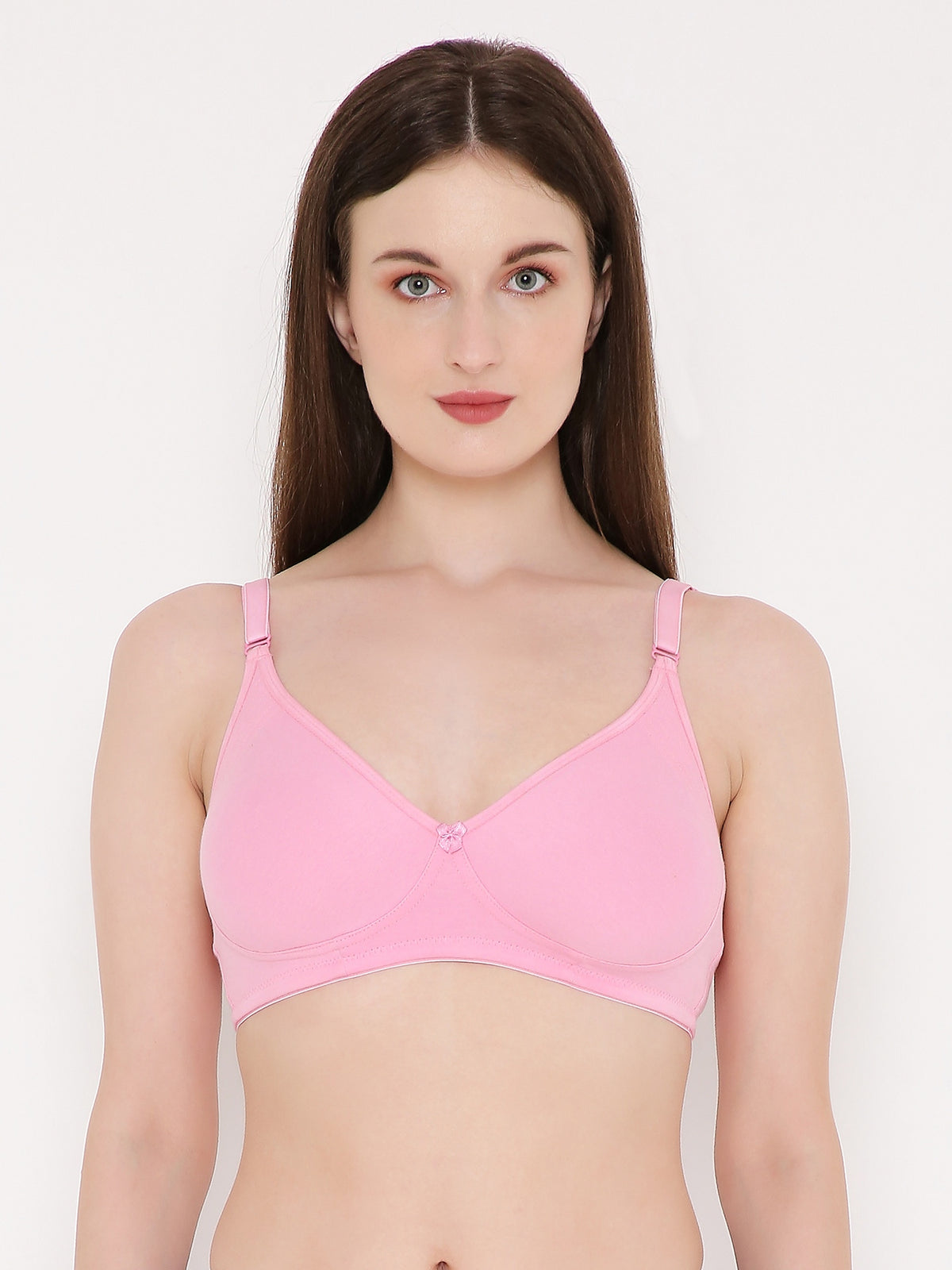 Berry's Intimatess Baby Pink Side Concealer Seamless Comfort T-Shirt Bra - Non-Padded, Non-Wired