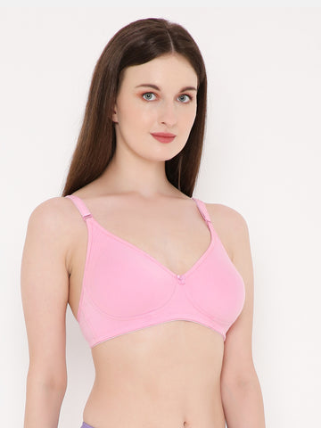 Berry's Intimatess Baby Pink Side Concealer Seamless Comfort T-Shirt Bra - Non-Padded, Non-Wired