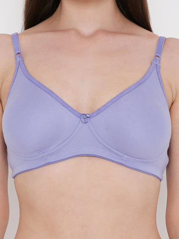 Berry's Intimatess Lavender Side Concealer Seamless Comfort T-Shirt Bra - Non-Padded, Non-Wired