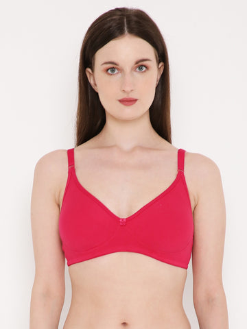 Berry's Intimatess Rasberry Red Side Concealer Seamless Comfort T-Shirt Bra - Non-Padded, Non-Wired