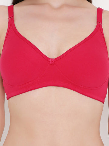 Berry's Intimatess Rasberry Red Side Concealer Seamless Comfort T-Shirt Bra - Non-Padded, Non-Wired