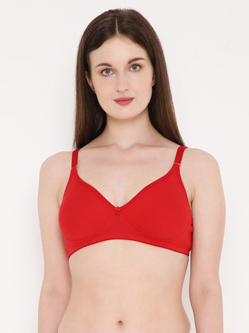 Berry's Intimatess Red Side Concealer Seamless Comfort T-Shirt Bra - Non-Padded, Non-Wired