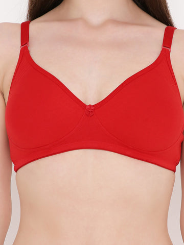 Berry's Intimatess Red Side Concealer Seamless Comfort T-Shirt Bra - Non-Padded, Non-Wired