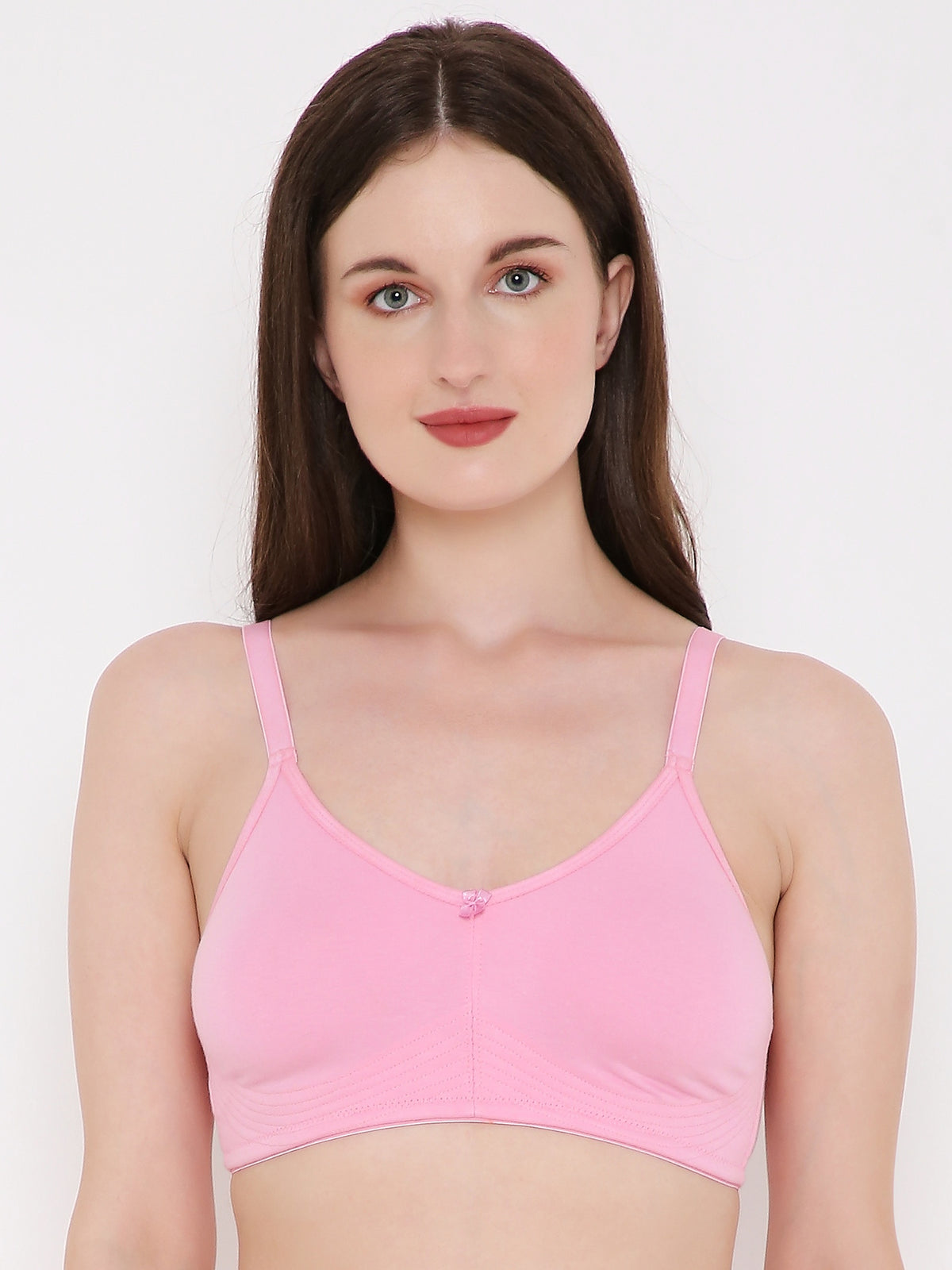 Berry's Intimatess Baby Pink Bottom Concealer Seamless Comfort T-Shirt Bra - Non-Padded, Non-Wired