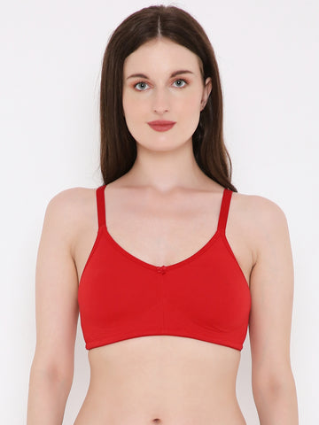 Berry's Intimatess Red Bottom Concealer Seamless Comfort T-Shirt Bra - Non-Padded, Non-Wired