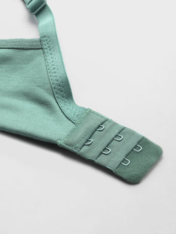 Berry's Intimatess Teal Green 1 Pc Moulded Seamless Comfort T-Shirt Bra - Non-Padded, Non-Wired