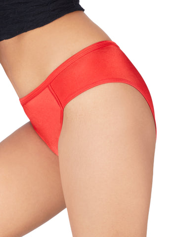 Berry's Intimatess Red Women's Mid Rise Soft Poly Bikini Panty