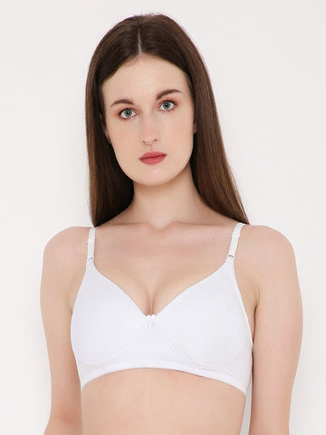 Berry's Intimatess White color Non-Wired & Heavily Padded with Medium Coverage T-shirt Bra