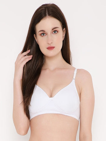 Berry's Intimatess White color Non-Wired & Heavily Padded with Medium Coverage T-shirt Bra