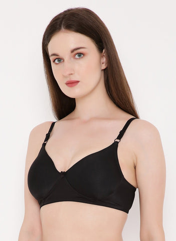 Berry's Intimatess Black color Non-Wired & Heavily Padded with Medium Coverage T-shirt Bra