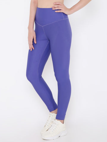 Berrys Intimatess Amethyst Colour Ankle Length Solid Sports Leggings