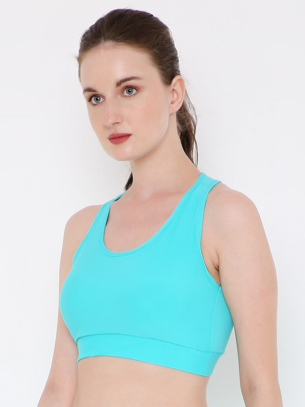Berry's Intimatess Turquoise Colour Removable Padding with Rapid-Dry Technology Sports Bra