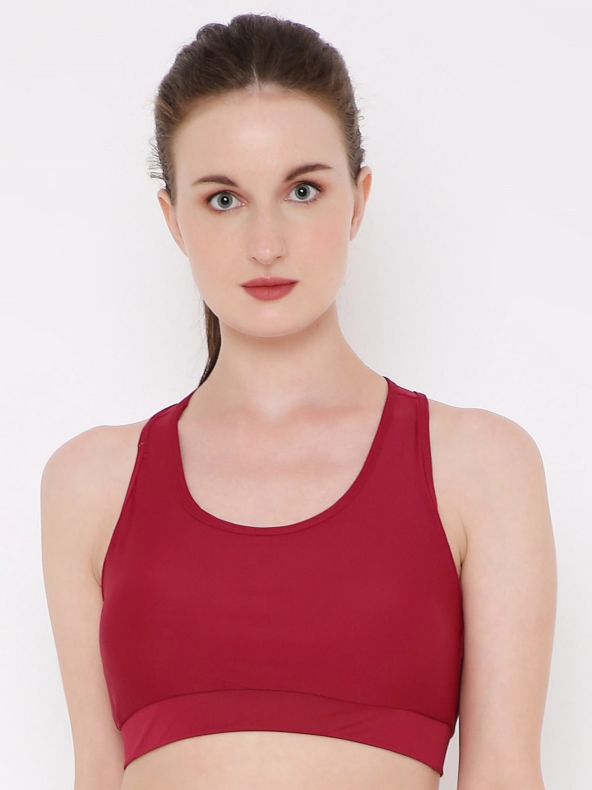 Berry's Intimatess Terra cota Colour Removable Padding with Rapid-Dry Technology Sports Bra