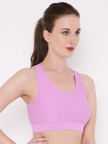 Berry's Intimatess Lilac Colour Removable Padding with Rapid-Dry Technology Sports Bra