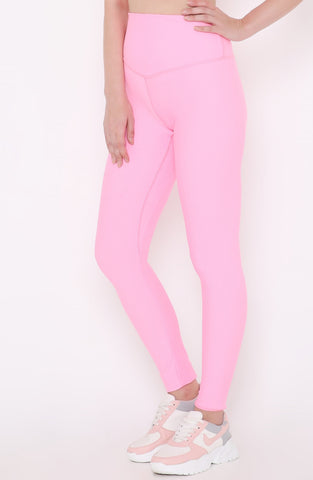Berrys Intimatess Pink Colour Ankle Length Solid Sports Leggings