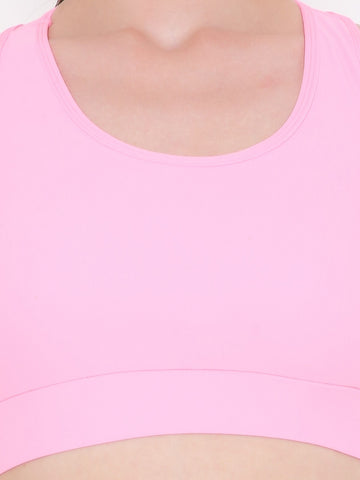 Berry's Intimatess Pink Colour Removable Padding with Rapid-Dry Technology Sports Bra