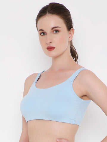 Berry's Intimatess Sky Blue color Non-Wired & Non Padded with Full Coverage T-shirt Bra