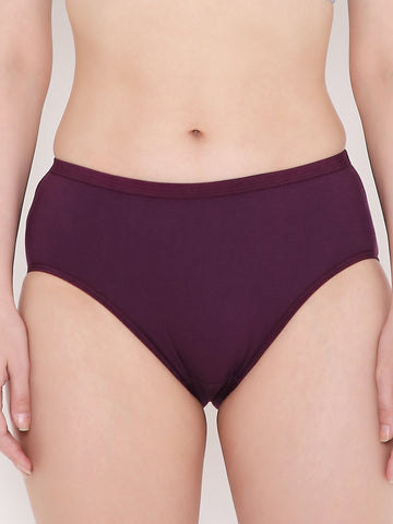 Berry's Intimatess Mohagany Solid Women's Mid Rise Soft Cotton Hipster Panty