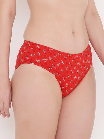 Berry's Intimatess Women's assorted Mid Waist Printed Bikini Panty