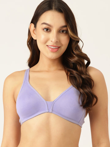 Berry's Intimatess Lilac Center T Seamless Comfort T-Shirt Bra - Non-Padded, Non-Wired