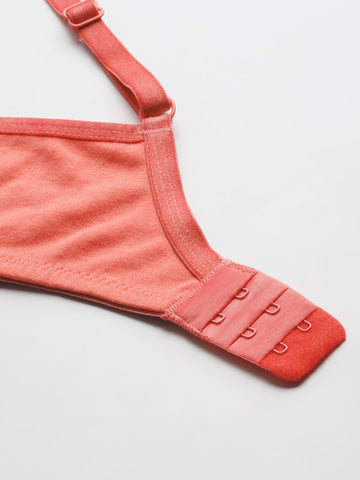 Berry's Intimatess Talcam Red Full Coverage Nykd Seamless Comfort T-Shirt Bra - Non-Padded, Non-Wired