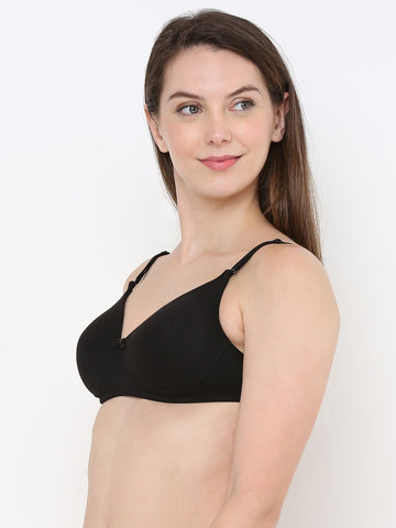 Berry's Intimatess Black Everyday Comfort: Lightly Padded Wire-Free T-Shirt Bra