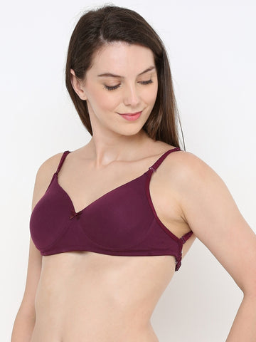 Berry's Intimatess Burgundy LuxeComfort Padded Non Wired Backless Bra