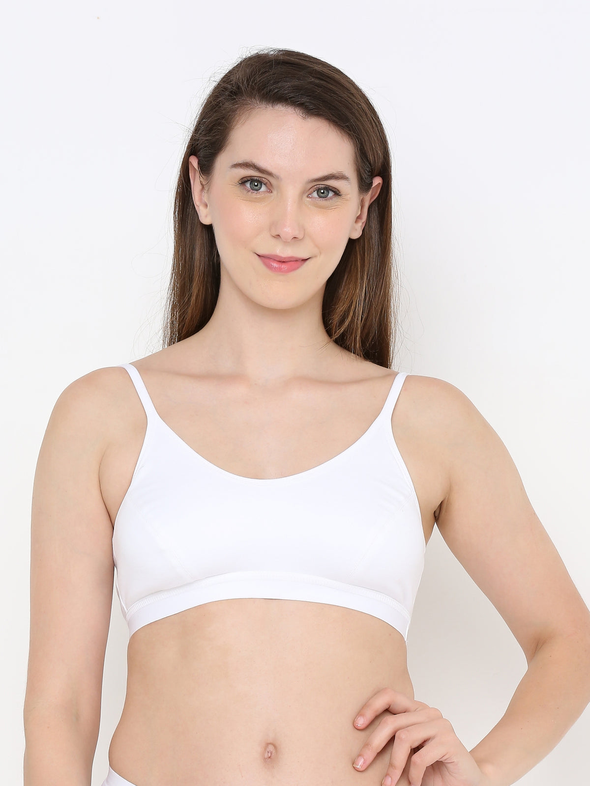 Berry's Intimatess Comfort Bliss White Slip-On Bra: Non-Wired & Non-Padded Medium Coverage Bra