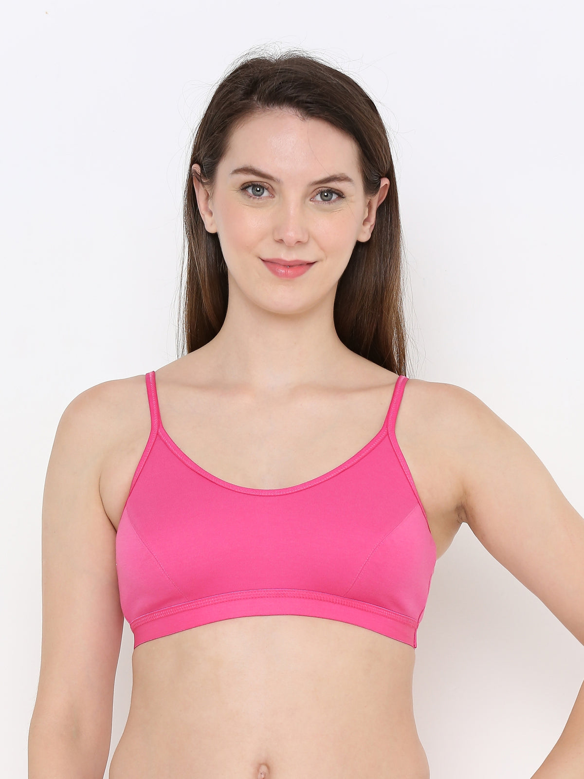 Berry's Intimatess Comfort Bliss Pink Slip-On Bra: Non-Wired & Non-Padded Medium Coverage Bra