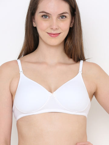 Berry's Intimatess White Everyday Comfort: Lightly Padded Wire-Free T-Shirt Bra