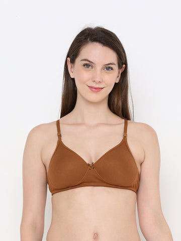 Berry's Intimatess Brown Everyday Comfort: Lightly Padded Wire-Free T-Shirt Bra