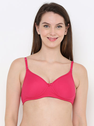 Berry's Intimatess Pink Everyday Comfort: Lightly Padded Wire-Free T-Shirt Bra