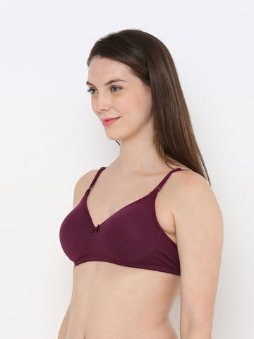 Berry's Intimatess Wine Everyday Comfort: Lightly Padded Wire-Free T-Shirt Bra