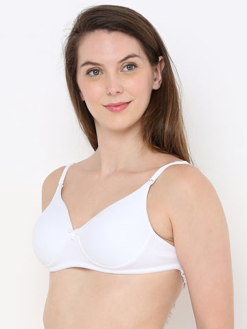Berry's Intimatess White LuxeComfort Padded Non Wired Backless Bra