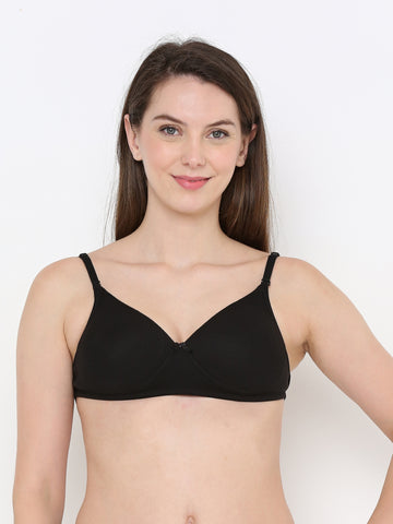 Berry's Intimatess Black LuxeComfort Padded Non Wired Backless Bra