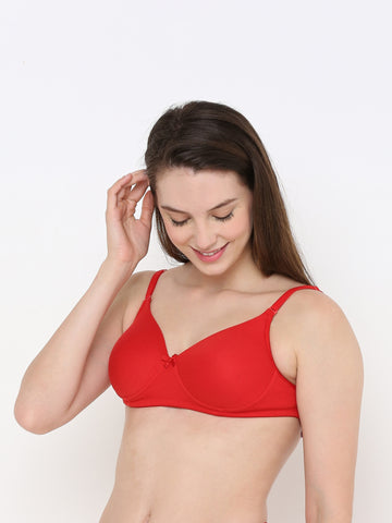 Berry's Intimatess Red LuxeComfort Padded Non Wired Backless Bra