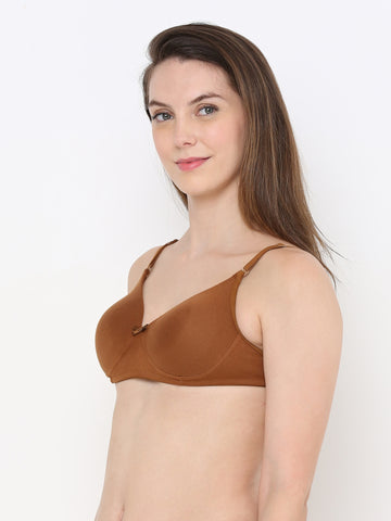 Berry's Intimatess Brown LuxeComfort Padded Non Wired Backless Bra