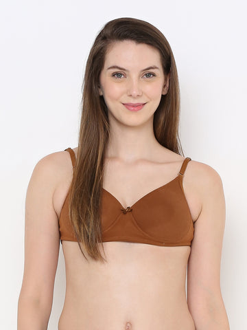 Berry's Intimatess Brown LuxeComfort Padded Non Wired Backless Bra