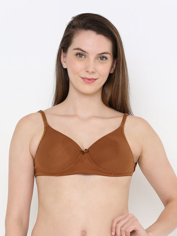 Berry's Intimatess Brown LuxeComfort Padded Non Wired Backless Bra
