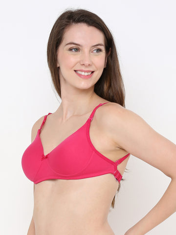 Berry's Intimatess Pink LuxeComfort Padded Non Wired Backless Bra