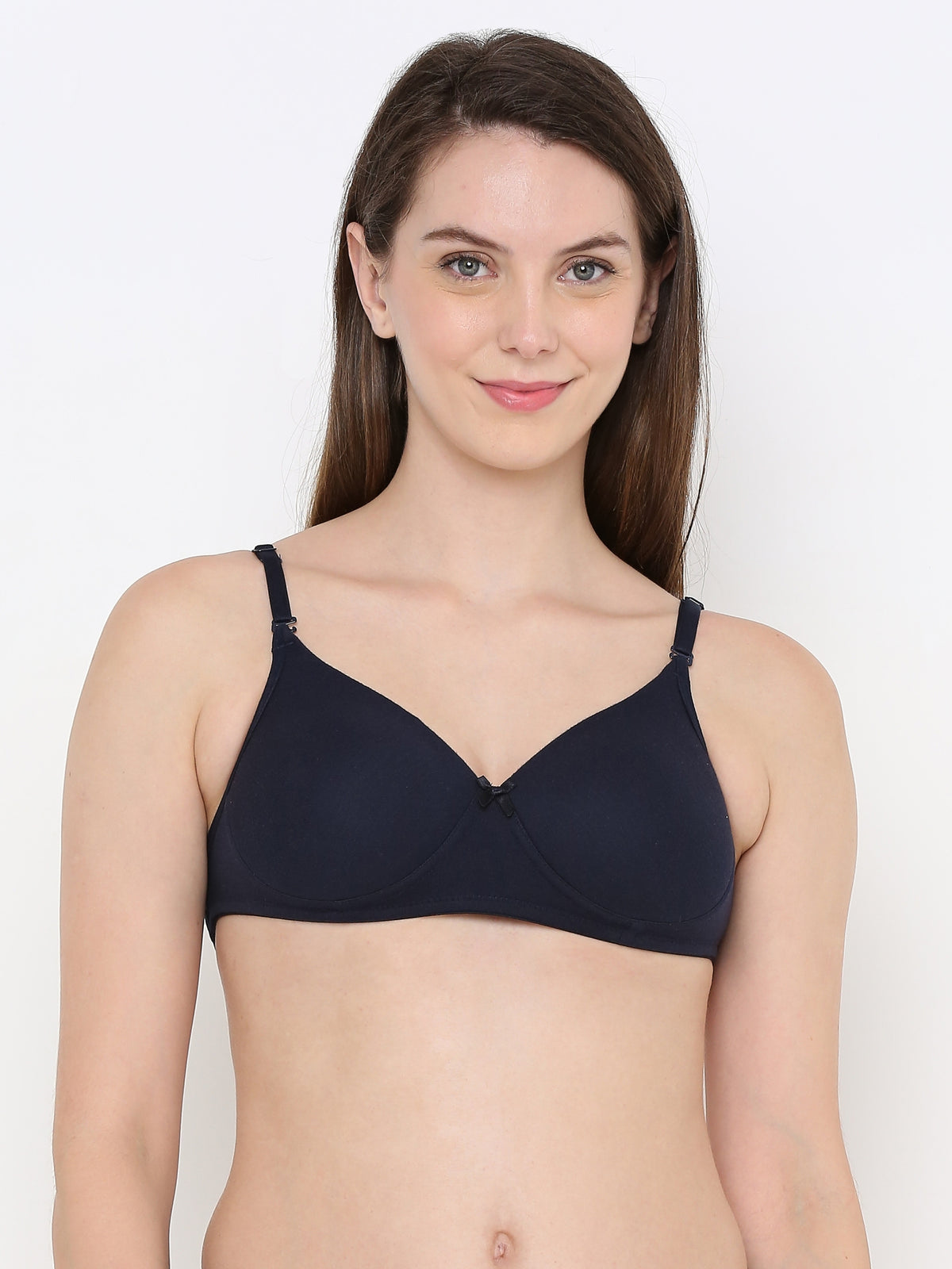 Berry's Intimatess Navy Blue LuxeComfort Padded Non Wired Backless Bra