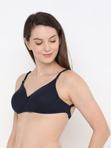 Berry's Intimatess Navy Blue LuxeComfort Padded Non Wired Backless Bra
