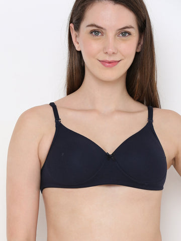 Berry's Intimatess Navy Blue LuxeComfort Padded Non Wired Backless Bra