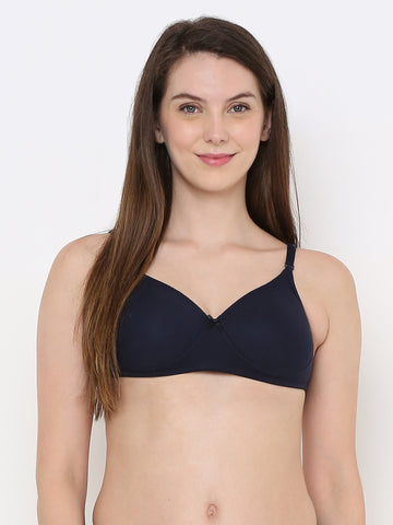 Berry's Intimatess Navy Blue LuxeComfort Padded Non Wired Backless Bra