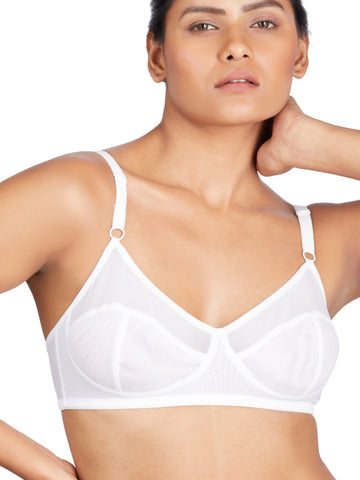 Berry's Intimatess White color Non-Wired & Non Padded with Medium Coverage T-shirt Bra