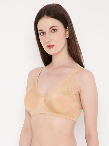 Berry's Intimatess Beige color Non-Wired & Non Padded with Full Coverage Minimizer Bra