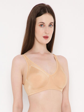 Berry's Intimatess Beige color Non-Wired & Non Padded with Full Coverage Minimizer Bra